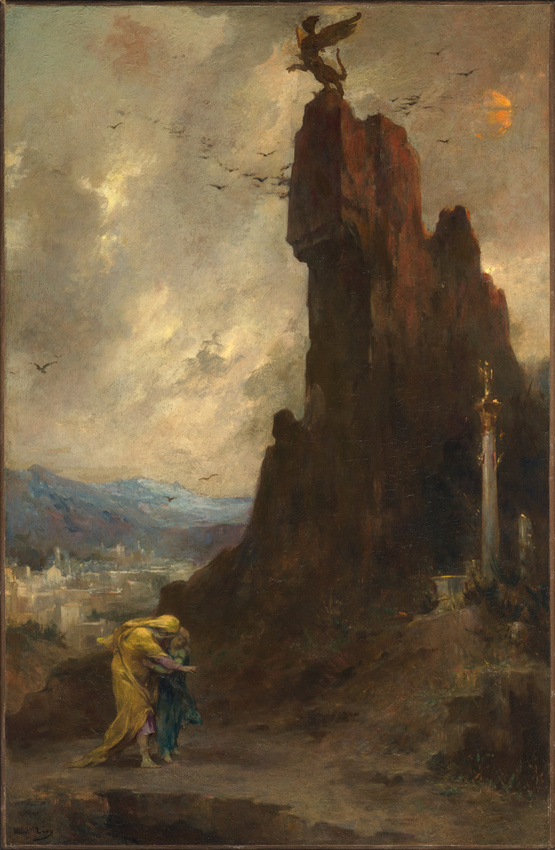 Œdipe s'exilant à Thèbes - Henri Levy